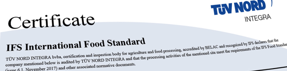 Jac van den Oord Potatoes behaalt wederom IFS Food Higher Level certificaat!