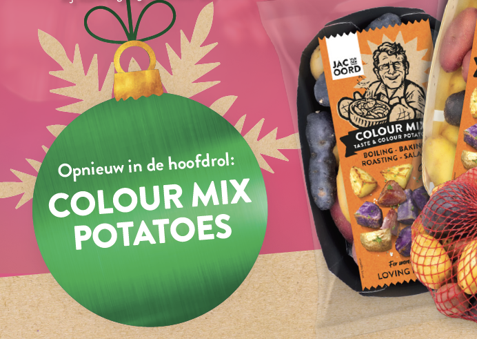 Jac van den Oord Kerstcommercial met Colour Mix Potatoes in de hoofdrol
